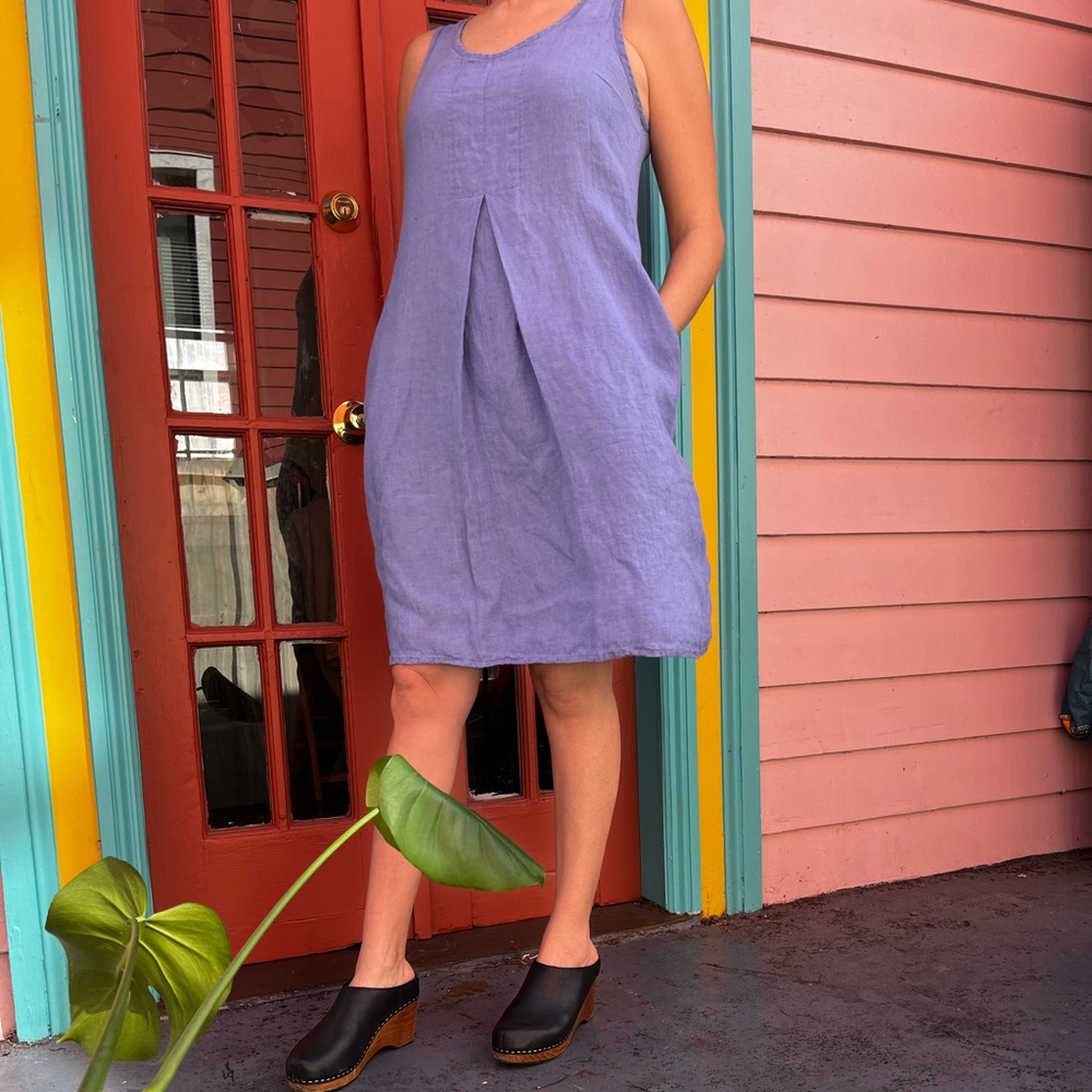 FLAX linen shift dress